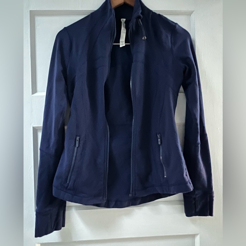 Lululemon Navy Blue Zip Sweater - Size Small